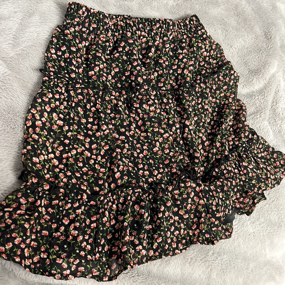 Floral and Flowy Skirt Sienna Sky